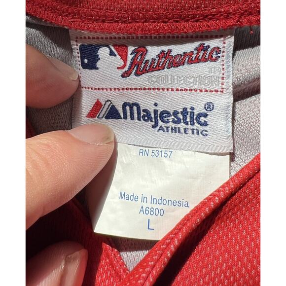 Majestic Jersey MLB | Boston Red Sox Large No Player On Back Sun Damage - Picture 11 of 11